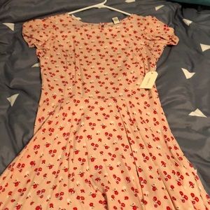 Forever 21 Floral Pink Dress, S
